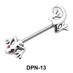 Lizard Double Nipple Piercing DPN-13