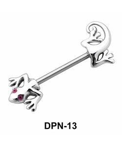 Lizard Double Nipple Piercing DPN-13