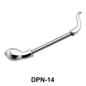 Snake Shaped Double Nipple Piercing DPN-14