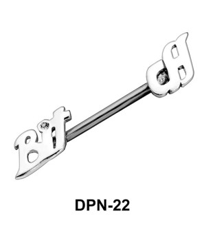 Bitch Shaped Double Nipple Piercing DPN-22