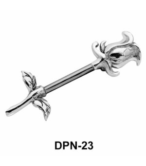 Rose Shaped Double Nipple Piercing DPN-23