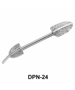 Leafy Shaped Double Nipple Piercing DPN-24