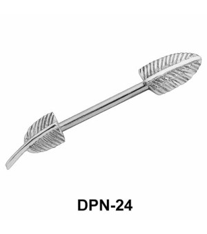 Leafy Shaped Double Nipple Piercing DPN-24