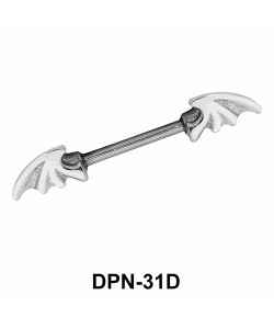 Bat Wings Shaped Double Nipple Piercing DPN-31D