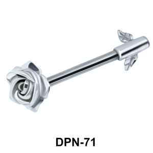 Rose Shaped Double Nipple Piercing DPN-71