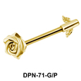 Rose Shaped Double Nipple Piercing DPN-71