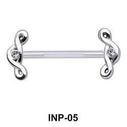 Appealing Spiral Invisible Nipple Piercing INP-05