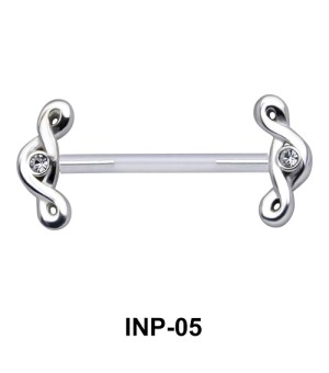 Appealing Spiral Invisible Nipple Piercing INP-05