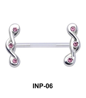 Pretty Spiral Invisible Nipple Piercing INP-06