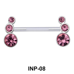 Shiny Stone Invisible Nipple Piercing INP-08