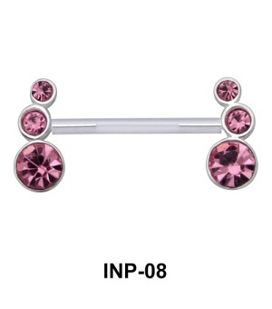 Shiny Stone Invisible Nipple Piercing INP-08