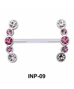 Shiny Stone Invisible Nipple Piercing INP-09