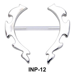 Awesome Flame Invisible Nipple Piercing INP-12