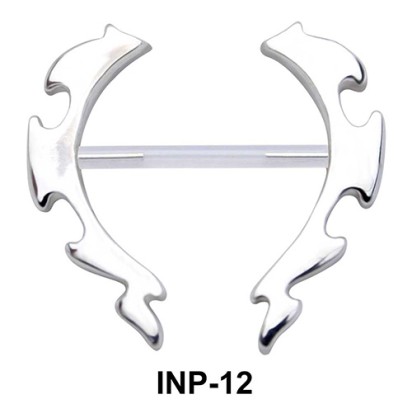 Awesome Flame Invisible Nipple Piercing INP-12