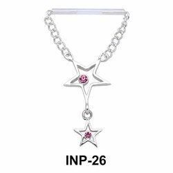 Dangling Pretty Star Invisible Nipple Piercing INP-26