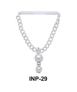 Dangling Pearl Invisible Nipple Piercing INP-29