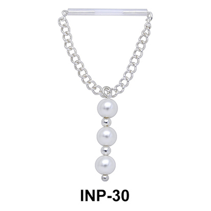 Triple Pearls Nipple Piercing INP-30