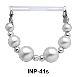 Pearl Nipple Piercing INP-41s