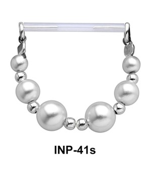 Pearl Nipple Piercing INP-41s