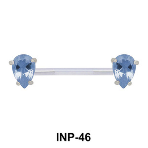 Drops of Water Crystal Invisible Nipple Piercing INP-46