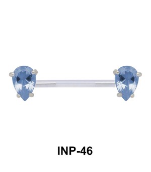 Drops of Water Crystal Invisible Nipple Piercing INP-46