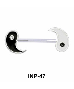 Yin Yang Invisible Nipple Piercing INP-47 