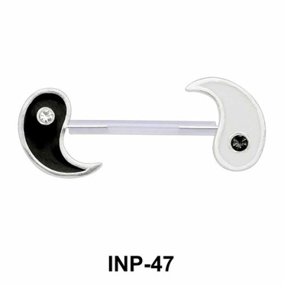 Yin Yang Invisible Nipple Piercing INP-47 