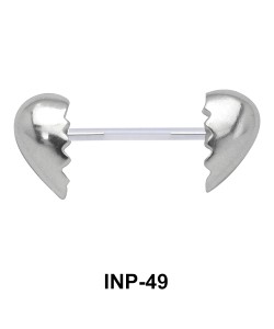 Broken Heart Nipple Piercing INP-49