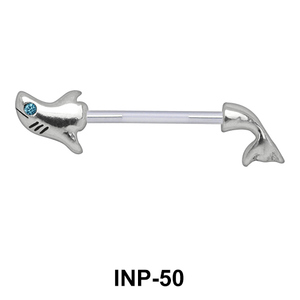 Broken Shark Nipple Piercing INP-50