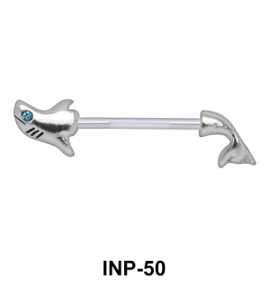 Broken Shark Nipple Piercing INP-50