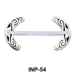 Stunning Curved Invisible Nipple Piercing INP-54
