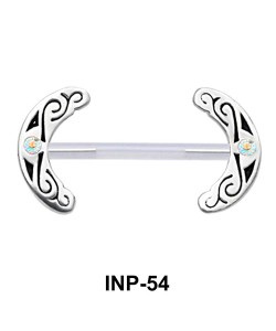 Stunning Curved Invisible Nipple Piercing INP-54