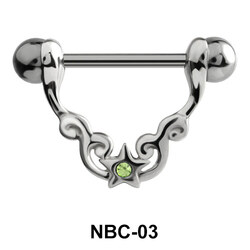 Stone Star Nipple Piercing NBC-03