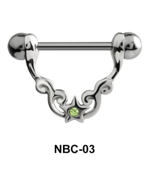 Stone Star Nipple Piercing NBC-03