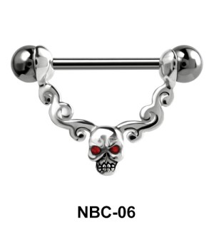 Skull Design Nipple Piercing NBC-06