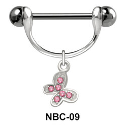 Stoned Butterfly Nipple Piercing NBC-09