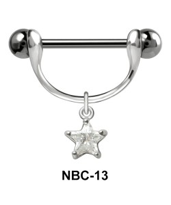 Star Shaped Nipple Piercing NBC-13