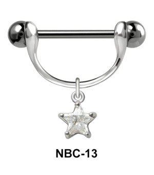 Star Shaped Nipple Piercing NBC-13