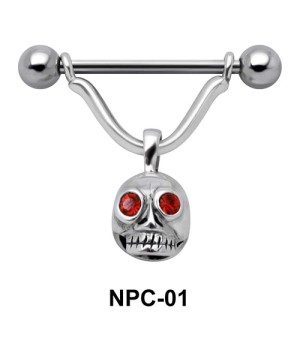 Devil Face Shaped Nipple Piercing NPC-01