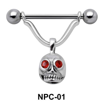 Devil Face Shaped Nipple Piercing NPC-01