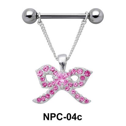 Shiny Ribbon Nipple Piercing NPC-04c
