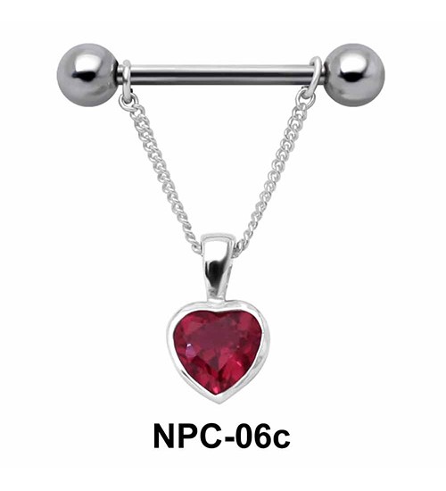 Dangling Hearts Nipple Bar