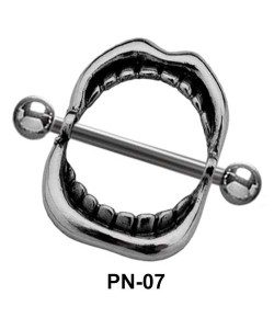 Denture Shaped Nipple Piercing PN-07