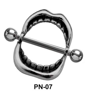 Denture Shaped Nipple Piercing PN-07