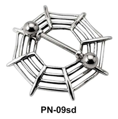 Web Shaped Nipple Piercing PN-09sd