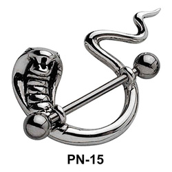 Cobra Shaped Nipple Piercing PN-15