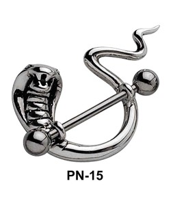 Cobra Shaped Nipple Piercing PN-15