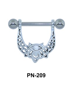 Stunning Silver Nipple bars Piercing SSN-01