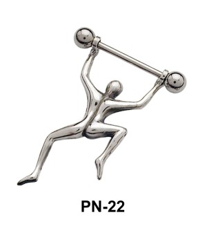 Dancing Man Shaped Nipple Piercing PN-22