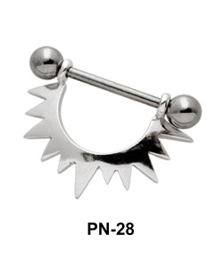 Sunrays Shaped Nipple Piercing PN-28